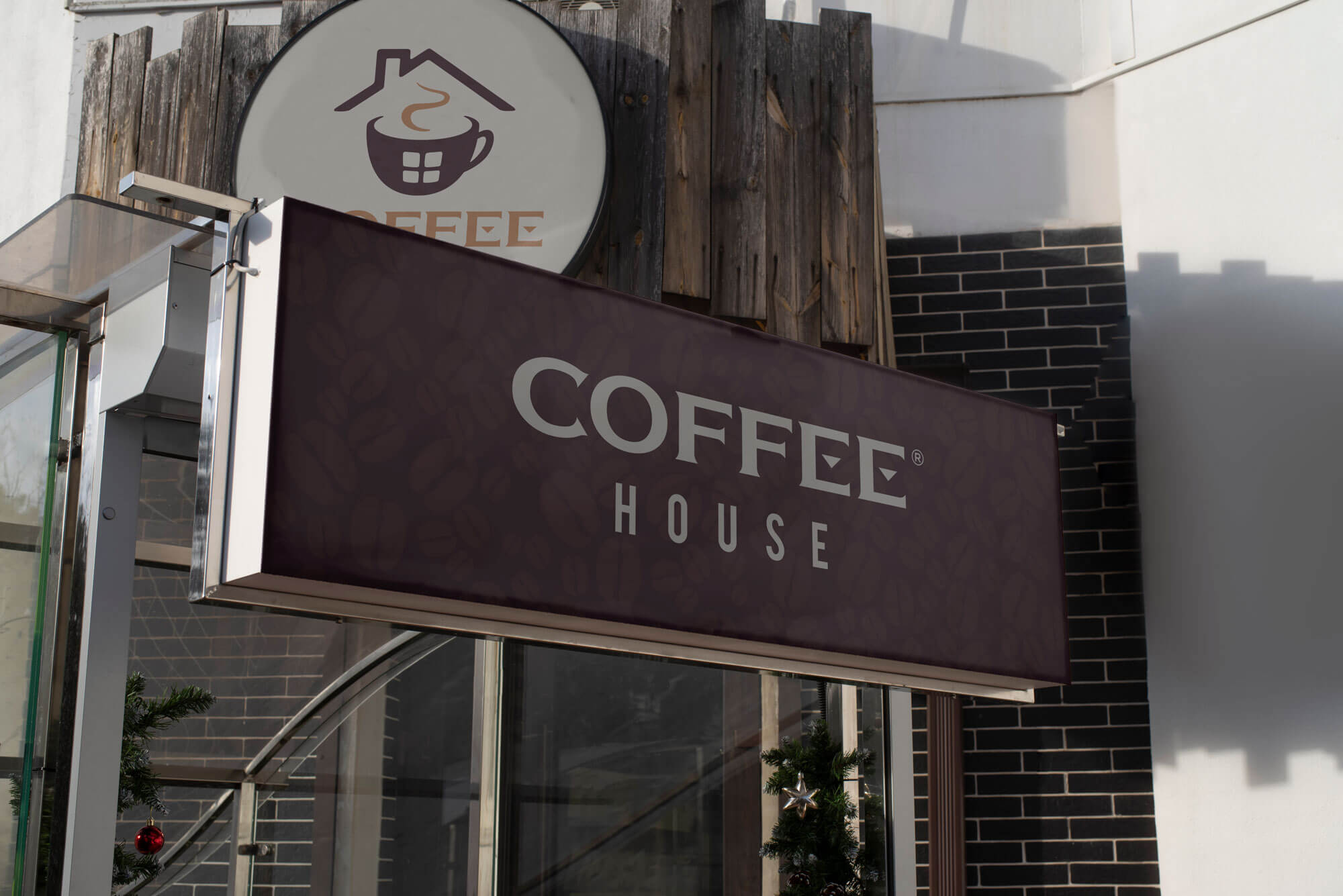 Coffee House storefront branding